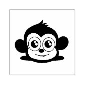 Cute monkey clipart rubberstempel (Afrduk)