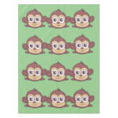 Cute monkey clipart tafelkleed (Voorkant)