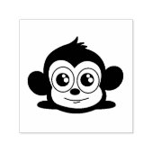 Cute monkey clipart zelfinktende stempel (Design)