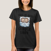 Cute Monkey Couple This Is Our Cuddle  T-shirt (Voorkant)