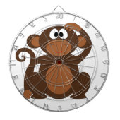 Cute Monkey Dartbord (Voorkant)