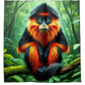 Cute Monkey Douchegordijn (Voorkant)