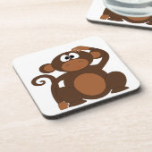 Cute Monkey Drankjes Onderzetter (Linkerzijde)