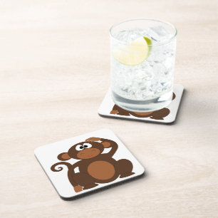 Cute Monkey Drankjes Onderzetter
