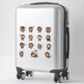 Cute Monkey Emoji Sticker Set (Koffer)