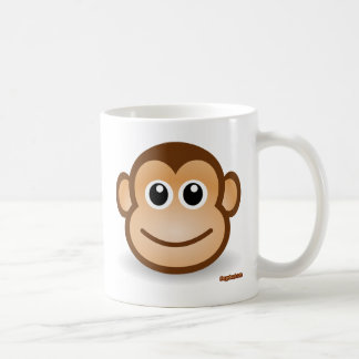 Cute Monkey Face Koffiemok