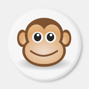 Cute Monkey Face Magneet
