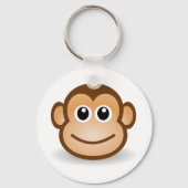 Cute Monkey Face Sleutelhanger (Voorkant)
