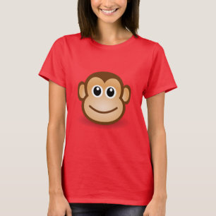 Cute Monkey Face T-shirt