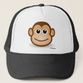 Cute Monkey Face Trucker Pet (Voorkant)
