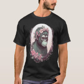 Cute Monkey Flower Crown Monkeys T-shirt (Voorkant)