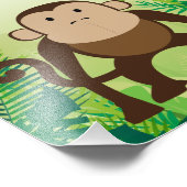 Cute Monkey Foto Afdruk (Hoek)