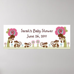 Cute Monkey Girl Poster/Banner Poster