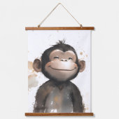 Cute Monkey Hangend Wandkleed (Voorkant)