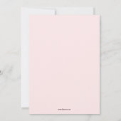 Cute monkey harten meisjes verjaardagsfeest kaart (Achterkant)