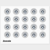 Cute Monkey - Het is een jongen! Ronde Sticker (Vel)