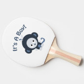 Cute Monkey - Het is een jongen! Tafeltennisbatje (Zijkant)