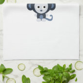 Cute Monkey - Het is een jongen! Theedoek (Gevouwen)