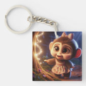 Cute monkey in a dress sleutelhanger (Voorkant)