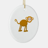 Cute Monkey. Keramisch Ornament (Rechts)