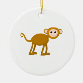 Cute Monkey. Keramisch Ornament (Voorkant)