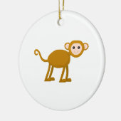 Cute Monkey. Keramisch Ornament (Links)