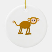Cute Monkey. Keramisch Ornament (Achterkant)
