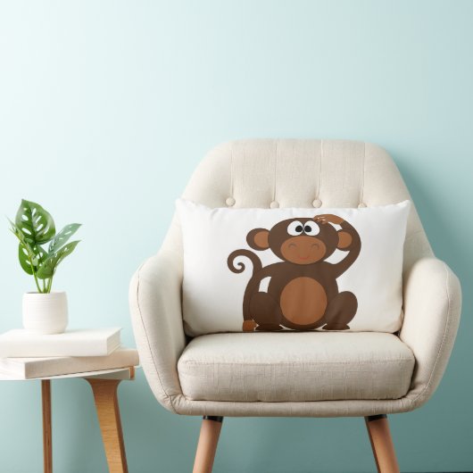 Cute Monkey Kussen (Stoel)