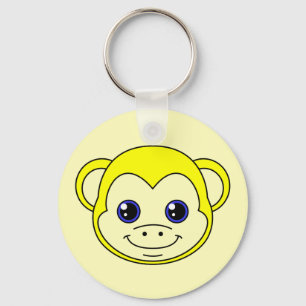 Cute Monkey Lemon Sleutelhanger