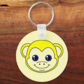Cute Monkey Lemon Sleutelhanger (Voorkant)