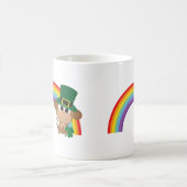 Cute Monkey Leprechaun Koffiemok (Center)