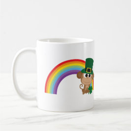 Cute Monkey Leprechaun Koffiemok