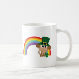 Cute Monkey Leprechaun Koffiemok