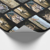 Cute Monkey, Lion en Giraffe Gift Wrap Cadeaupapier (Hoek)