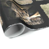 Cute Monkey, Lion en Giraffe Gift Wrap Cadeaupapier (Rol Hoek)