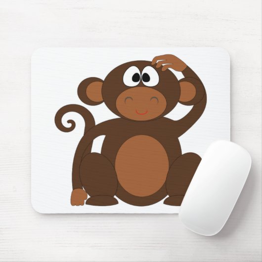 Cute Monkey Muismat (Met muis)