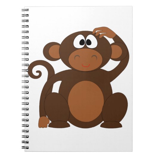 Cute Monkey Notitieboek (Voorkant)