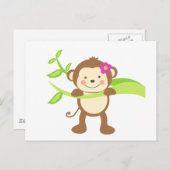 Cute Monkey.png Briefkaart (Voorkant / Achterkant)
