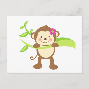Cute Monkey.png Briefkaart