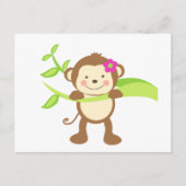 Cute Monkey.png Briefkaart (Voorkant)