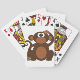 Cute Monkey Pokerkaarten