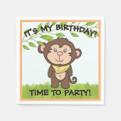 Cute Monkey Servet (Voorkant)