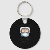 Cute Monkey Sleep Couple This Is My Cuddle  Sleutelhanger (Voorkant)