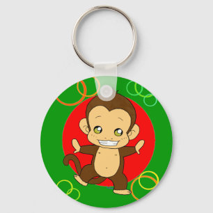 Cute Monkey Sleutelhanger