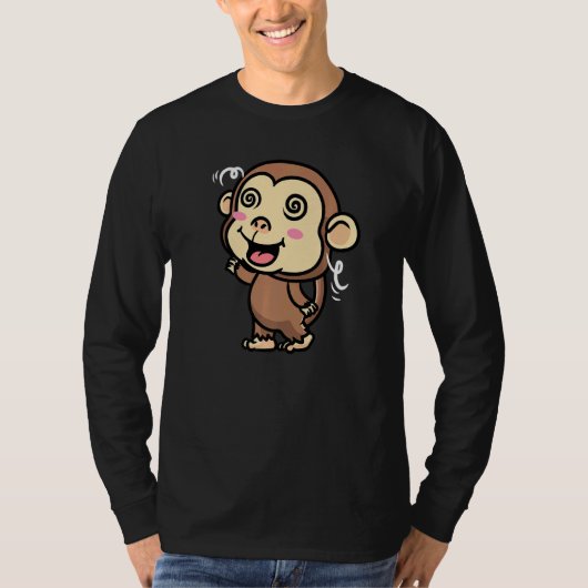Cute Monkey T-shirt (Voorkant)