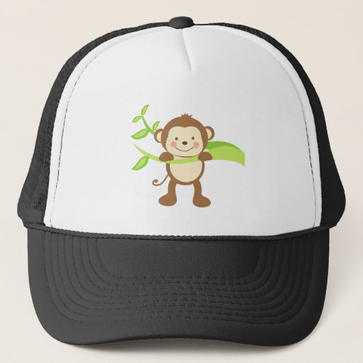 Cute Monkey Trucker Pet (Voorkant)