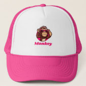Cute Monkey Trucker Pet (Voorkant)