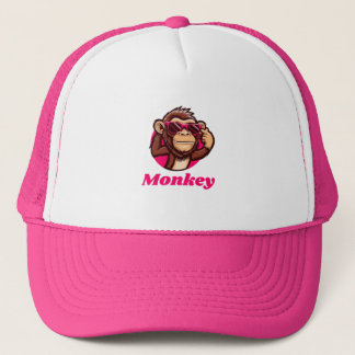 Cute Monkey Trucker Pet