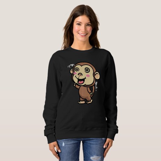 Cute Monkey Trui (Voorkant volledig)