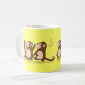 Cute Monkeys Koffiemok (Voorkant links)